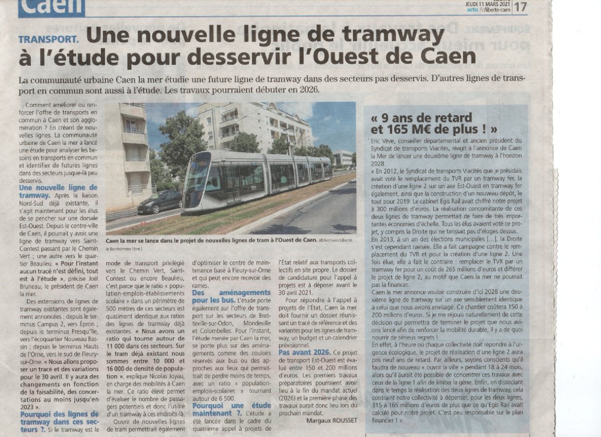 Tram liberté 11 mars 2021